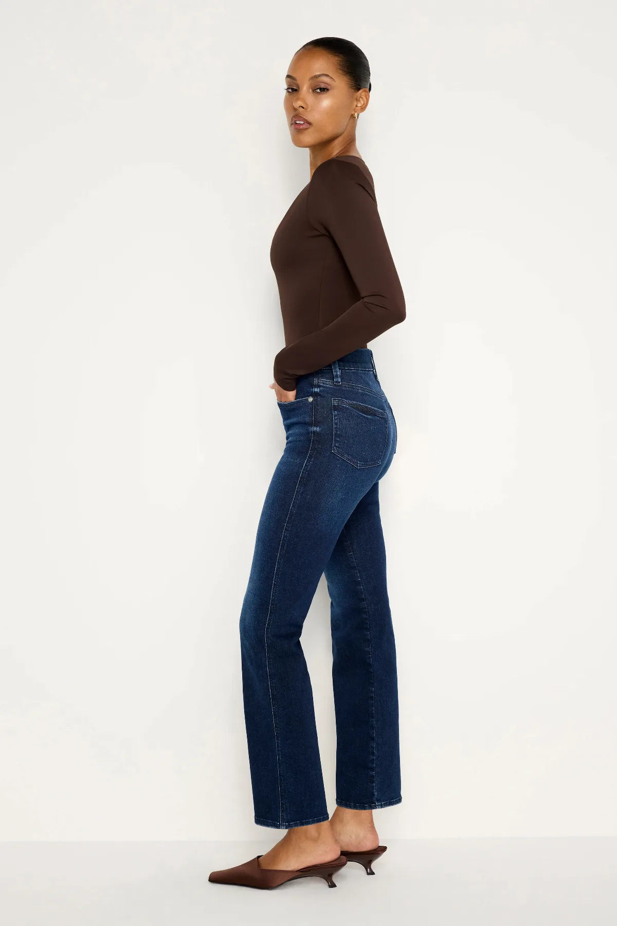 Always Fits Good Curve Straight Jeans by Khloé Kardashian