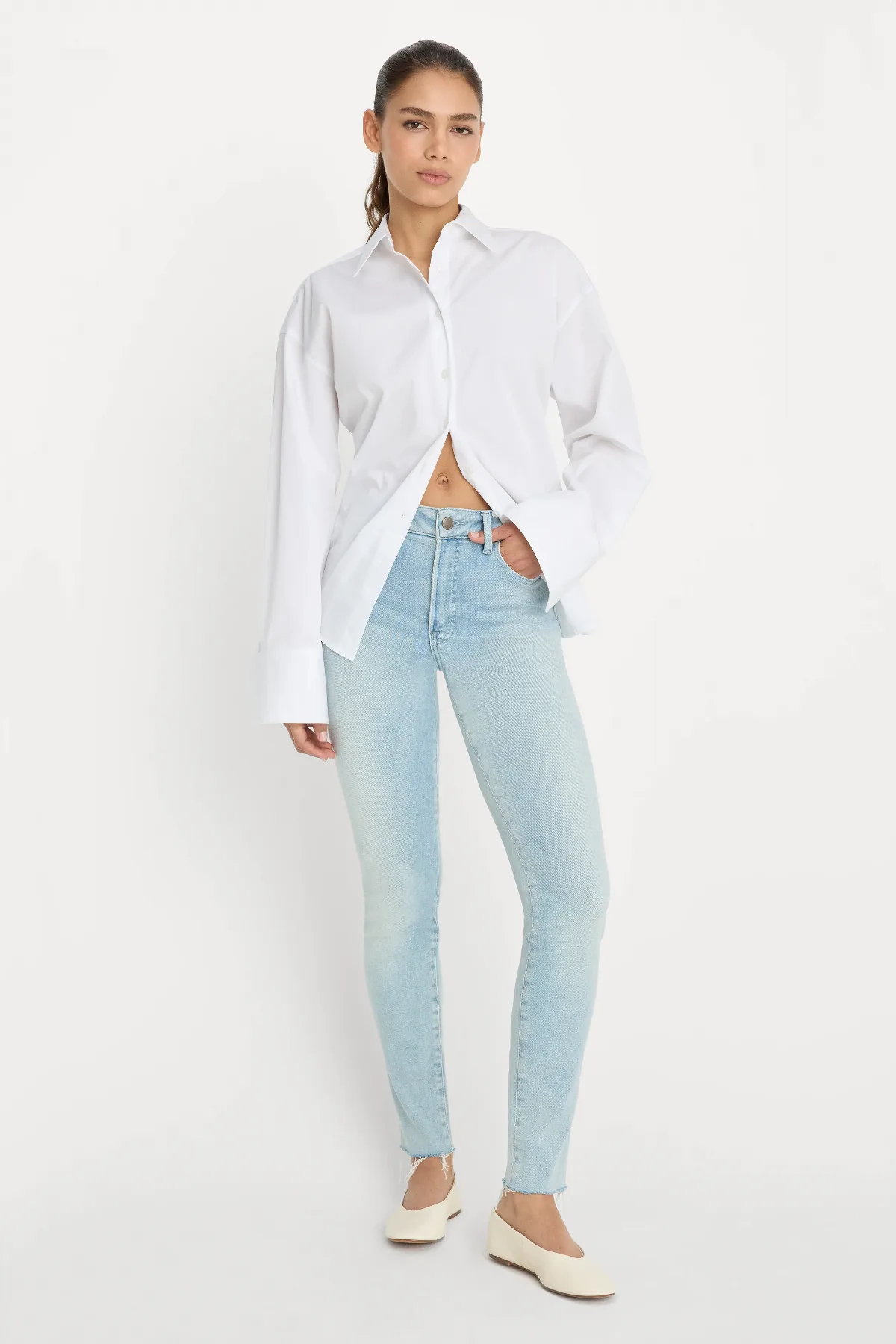 Soft Tech Good Legs Skinny Jeans by Khloé Kardashian by GOOD AMERICAN
