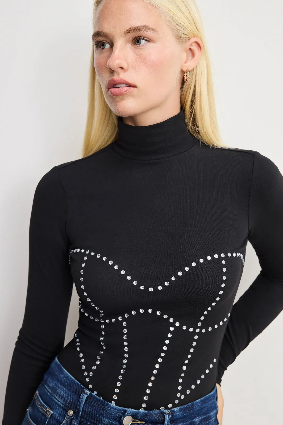 Dolly Crystal Corset Bodysuit by Khloé Kardashian by GOOD AMERICAN