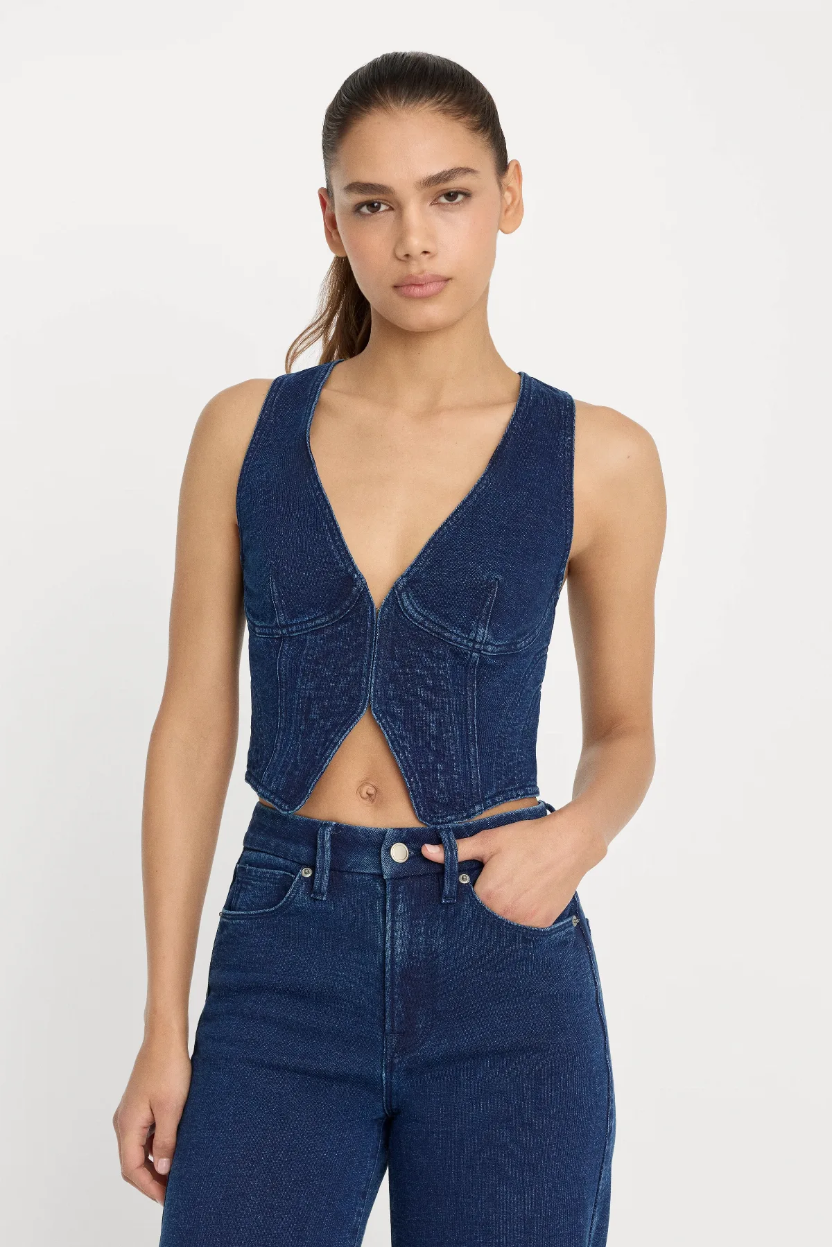Jeanius Vest by Khlo Kardashian by GOOD AMERICAN