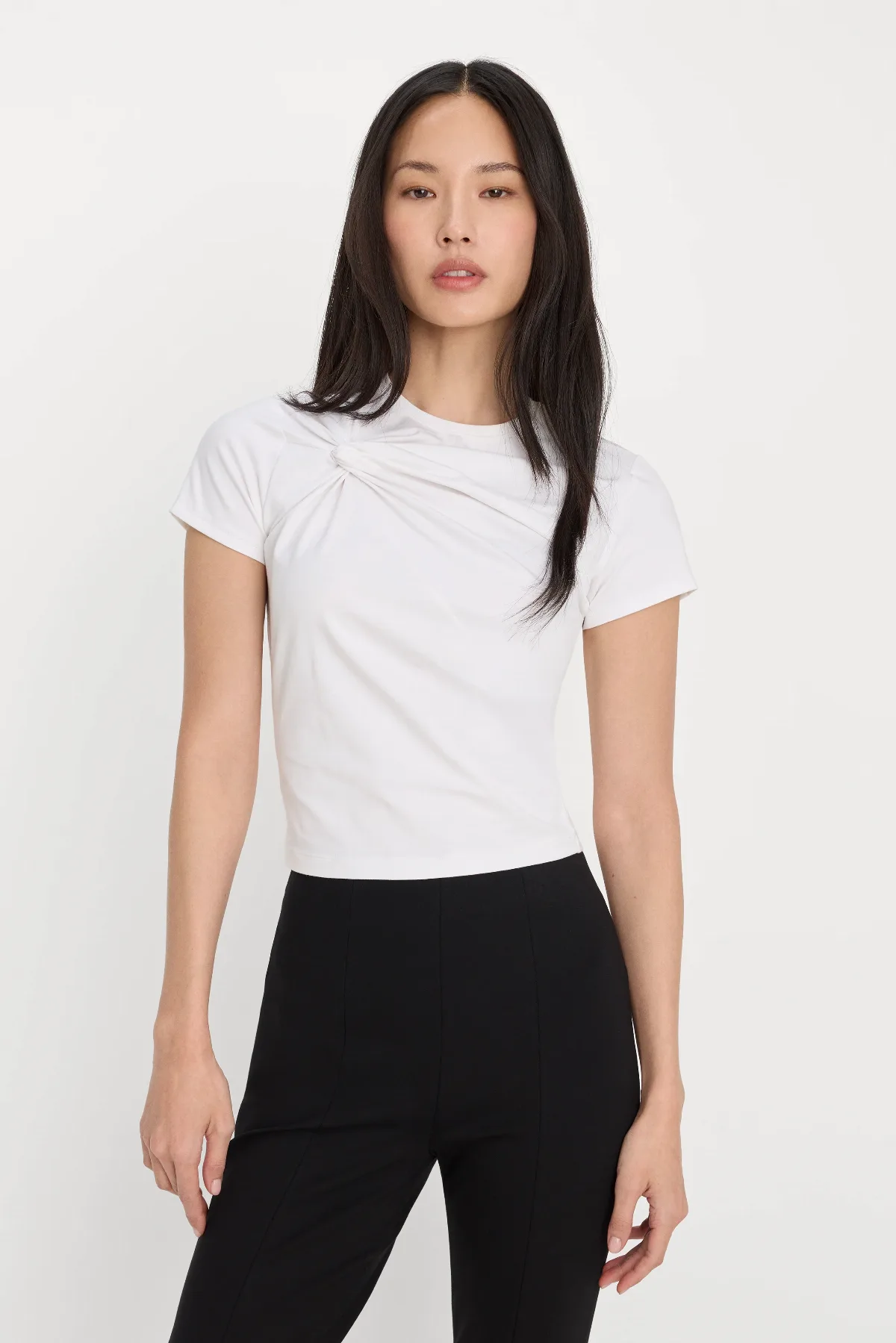Super Stretch Twist Tee by Khlo Kardashian by GOOD AMERICAN
