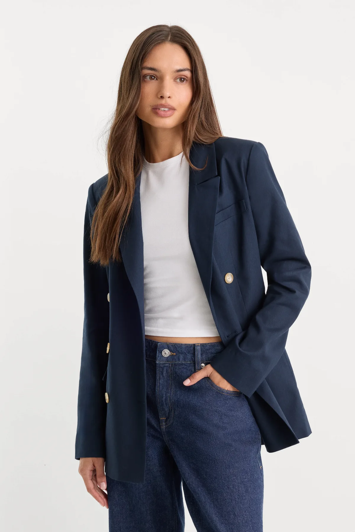 The Double Breasted Blazer by Khloé Kardashian by GOOD AMERICAN