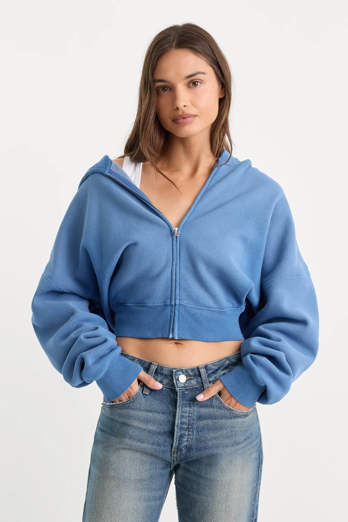 The Zip Up Sweatshirt by Khloé Kardashian by GOOD AMERICAN