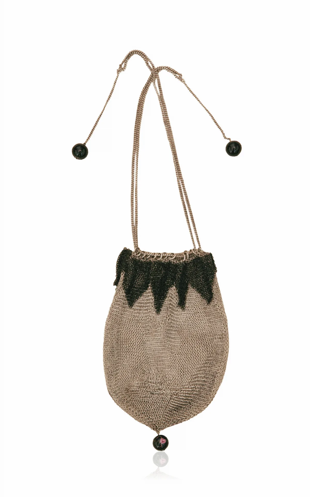 19th Century French Chain Mail Evening Bag by Merci C'est Vintage