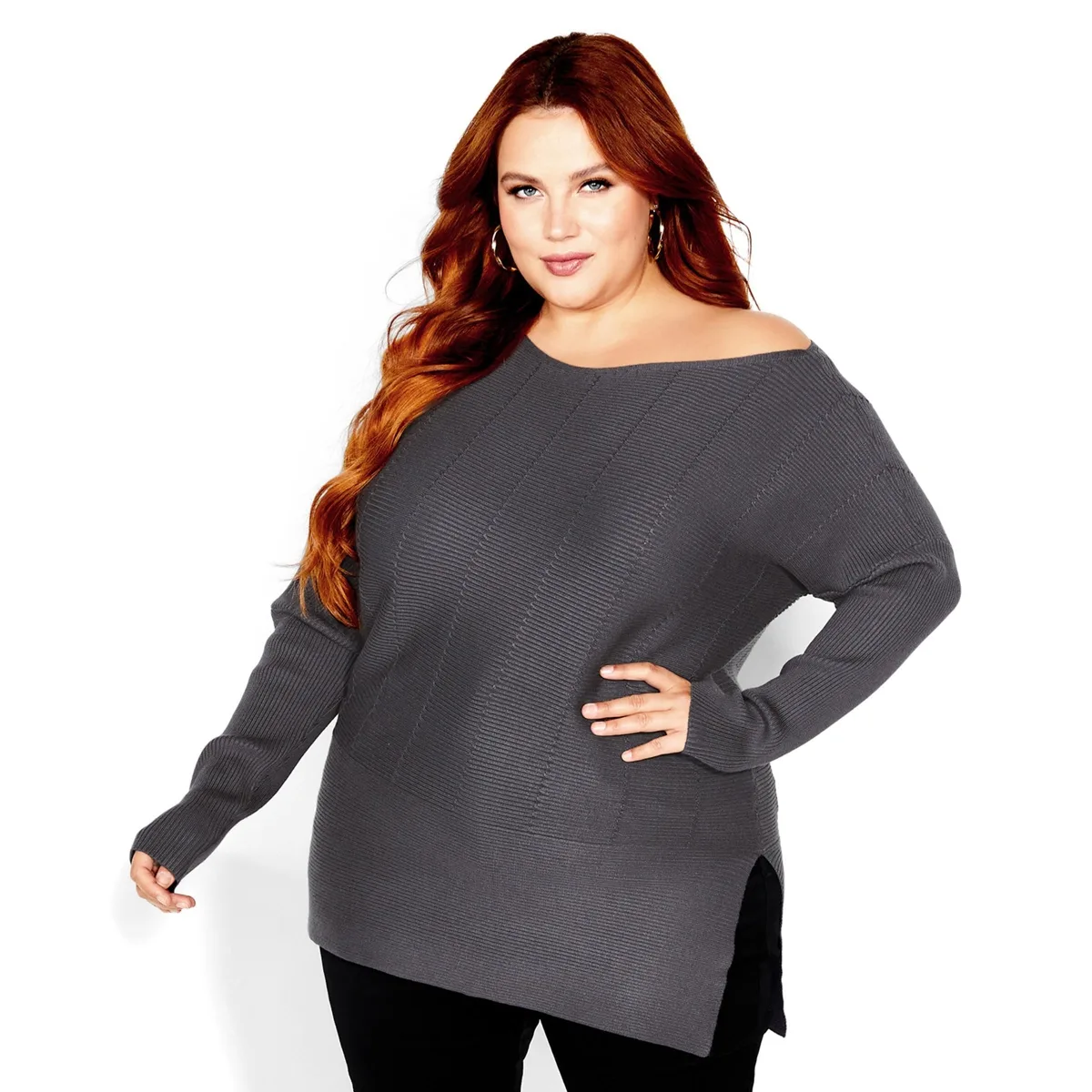 Lean in Sweater by City Chic