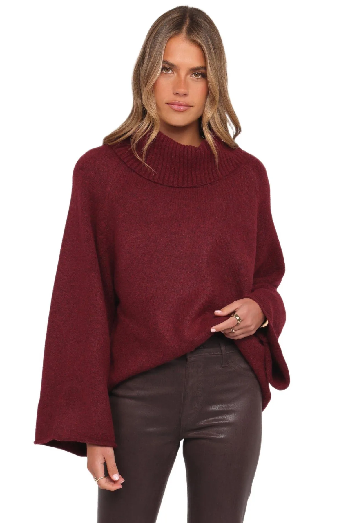 Bindy Cowlneck Knit Sweater by Petal And Pup