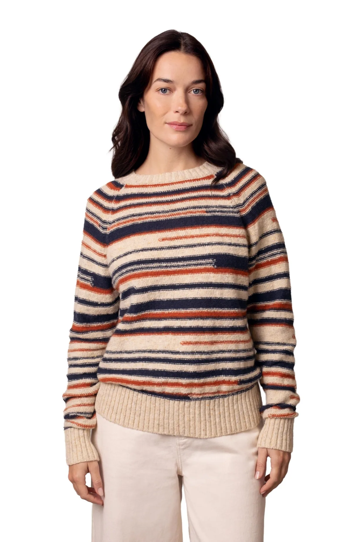 Donegal Broken Stripe Sweater by Celtic & Co.