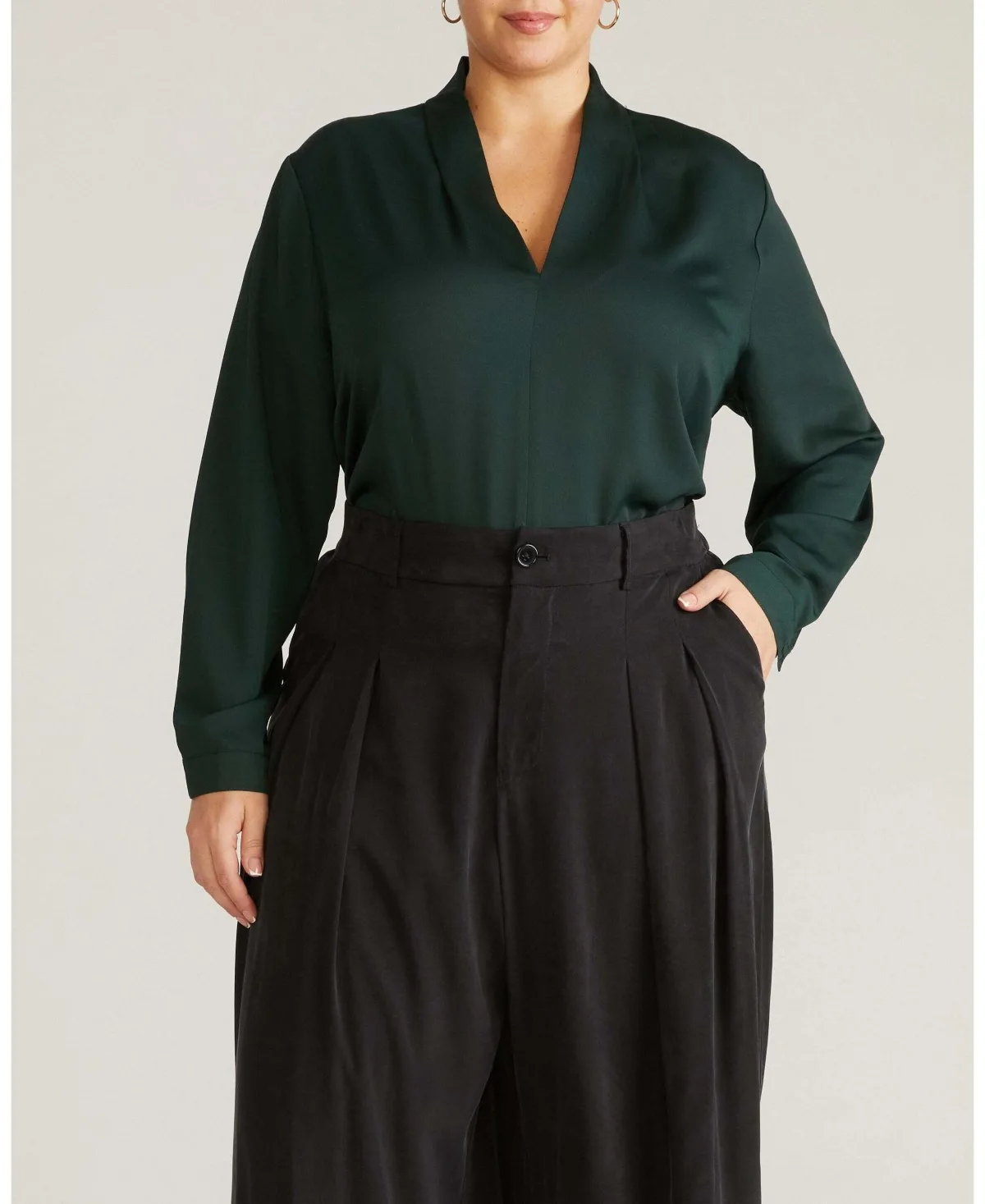 Georgette Satin Cambria Blouse by Universal Standard