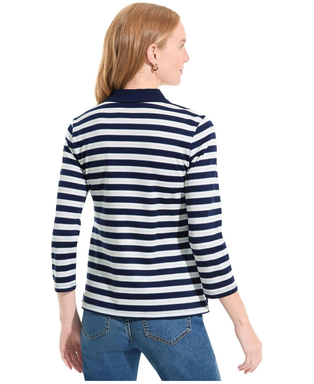 3/4 Sleeve Supima Cotton Polo Shirt by Lands' End