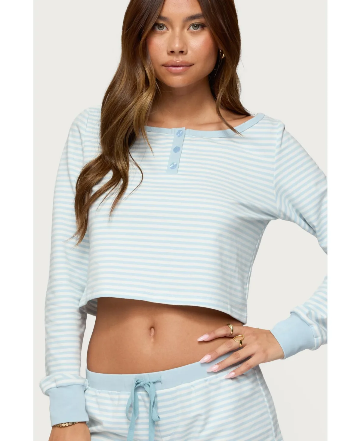 Margret Striped Long Sleeve Top