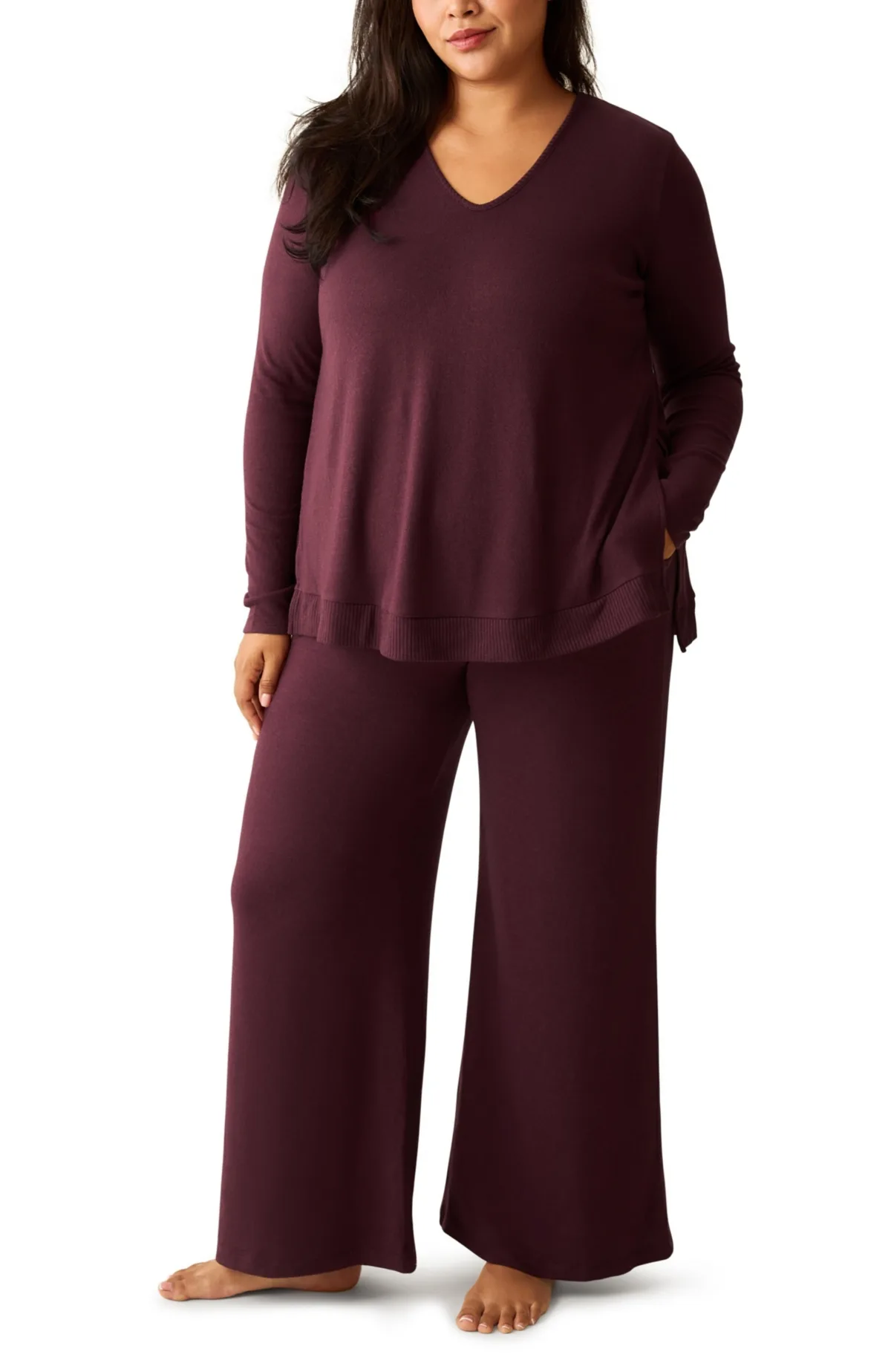 CozyKnit Nursing V-Neck Top by Kindred Bravely