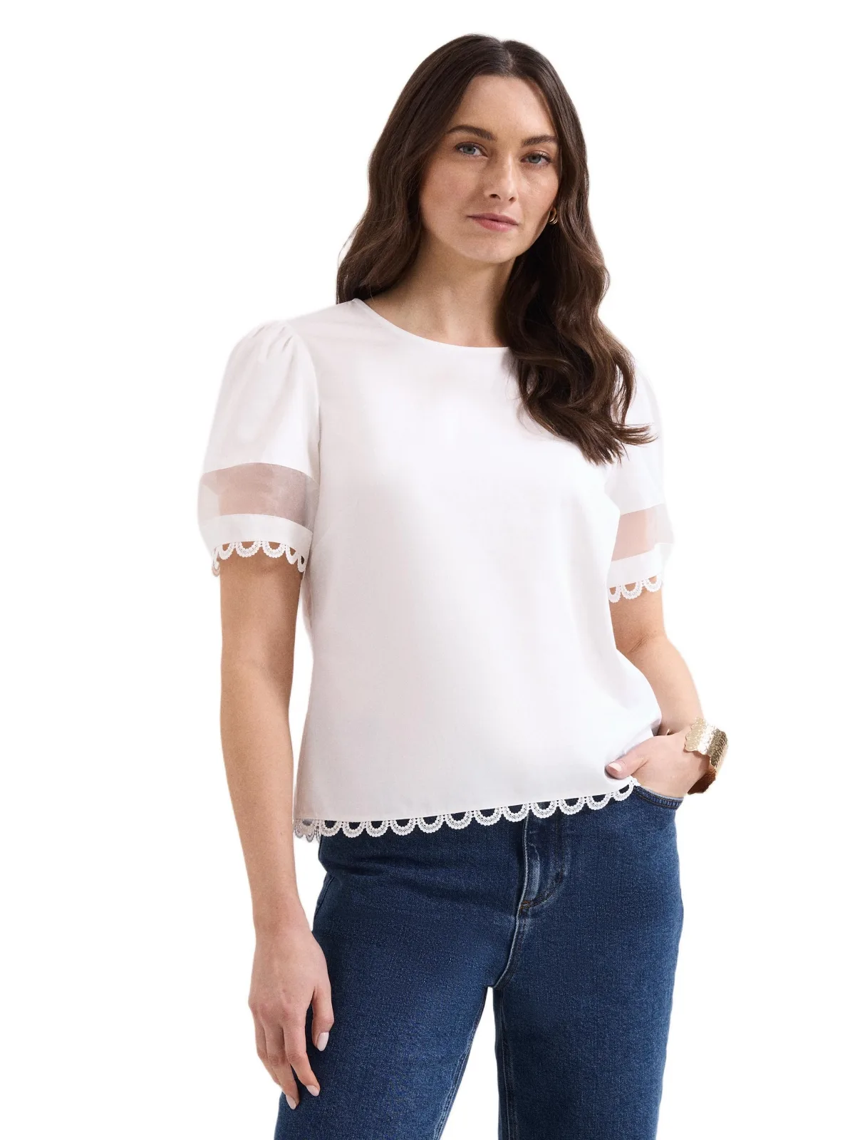 Rebecca Detail Top by Phase Eight