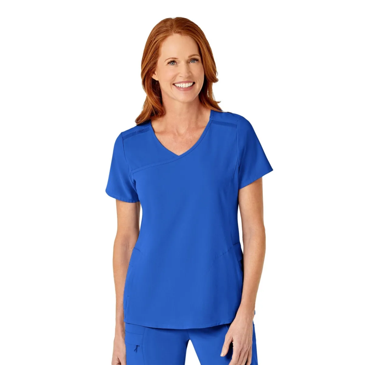 Renew Mock Wrap Scrub Top by Wink