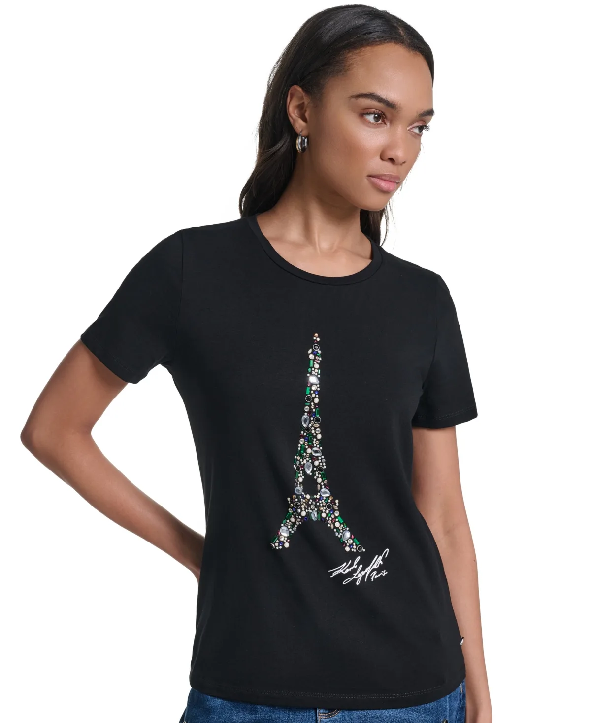 Eiffel Graphic T-Shirt by Karl Lagerfeld Paris