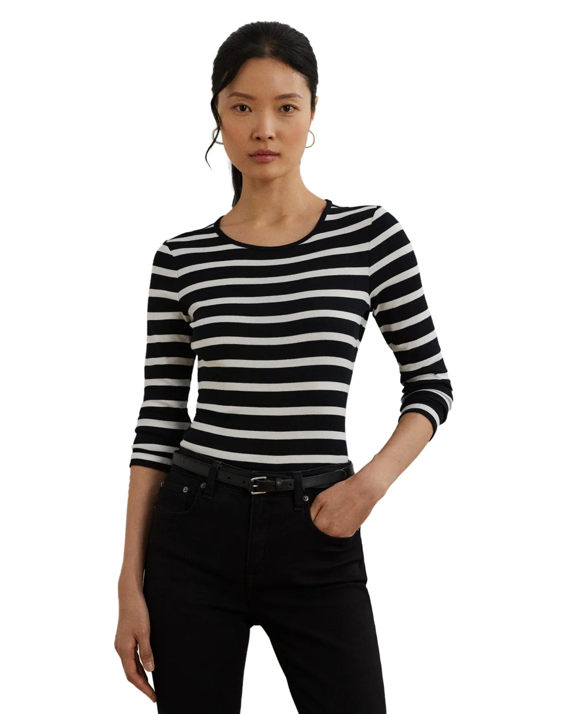 Long-Sleeve Stretch T-Shirt by Lauren Ralph Lauren