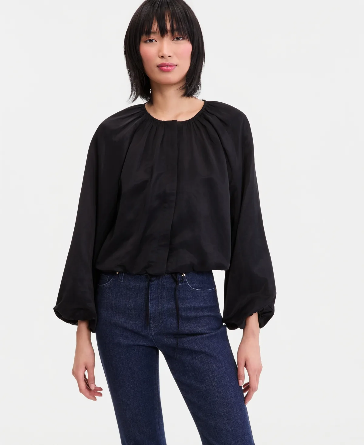 Blouson-Sleeve Cropped Jacket by I.n.c. International Concepts
