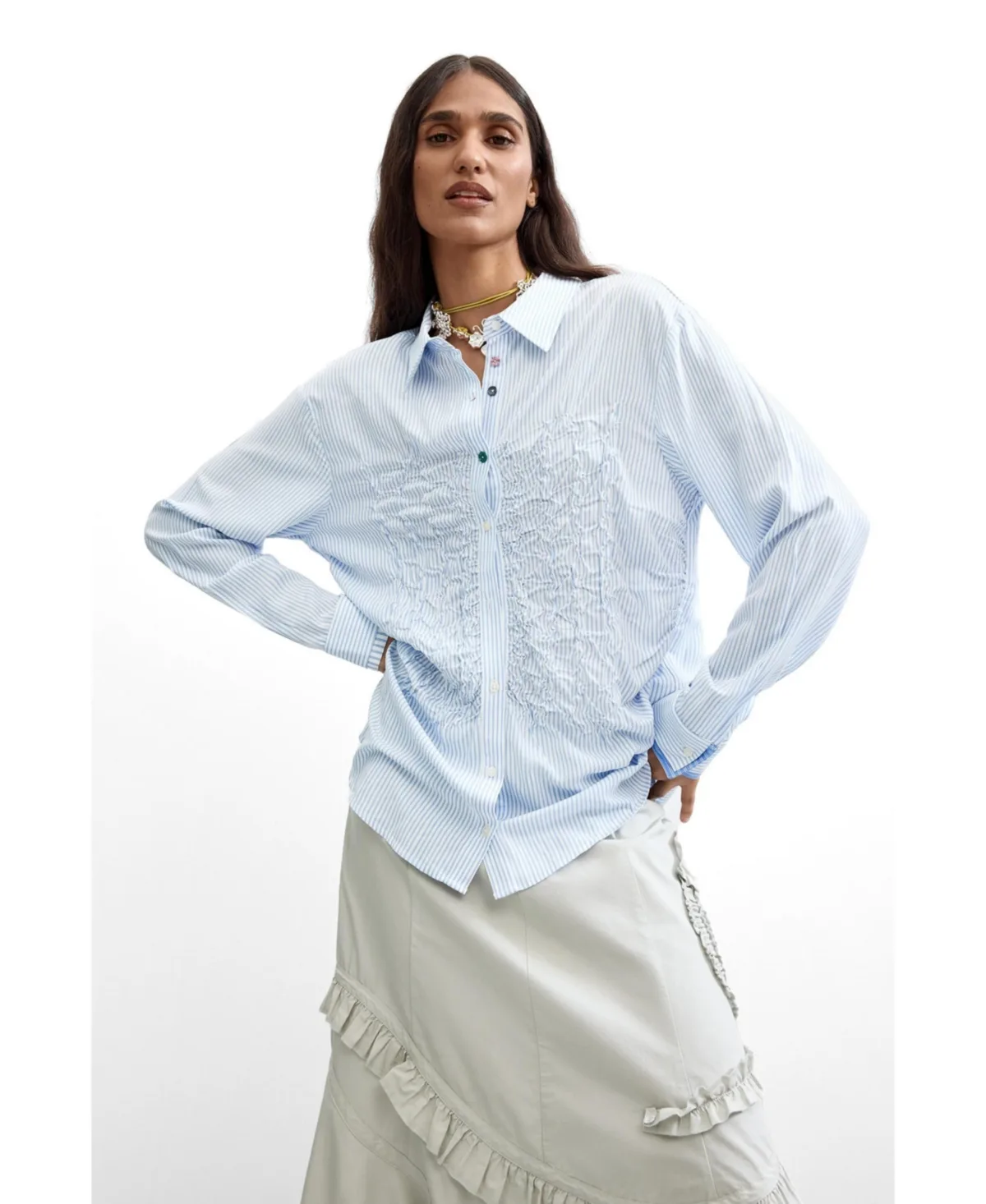 Long Striped Shirt by Desigual