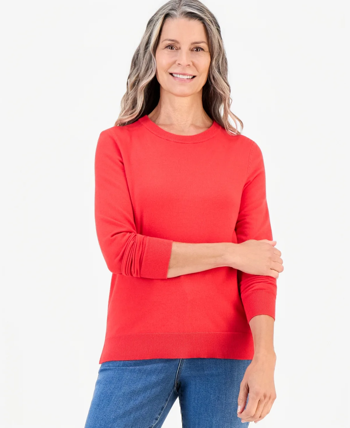 Long-Sleeve Crewneck Sweater