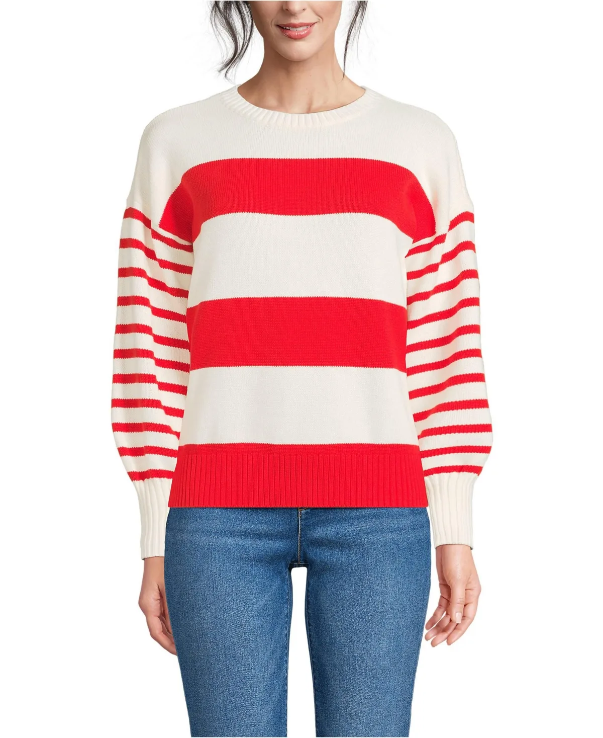 Drifter Jersey Crewneck Sweater by Lands' End