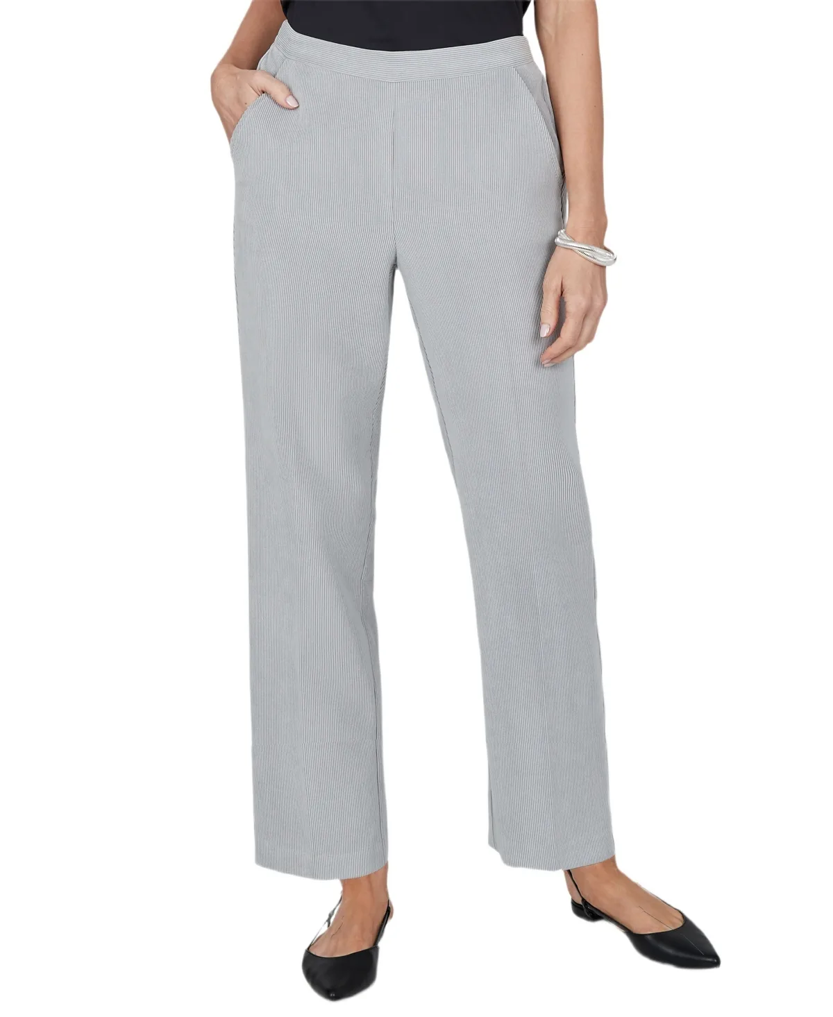 Corduroy Straight-Leg Pull-On Pants by Alfred Dunner