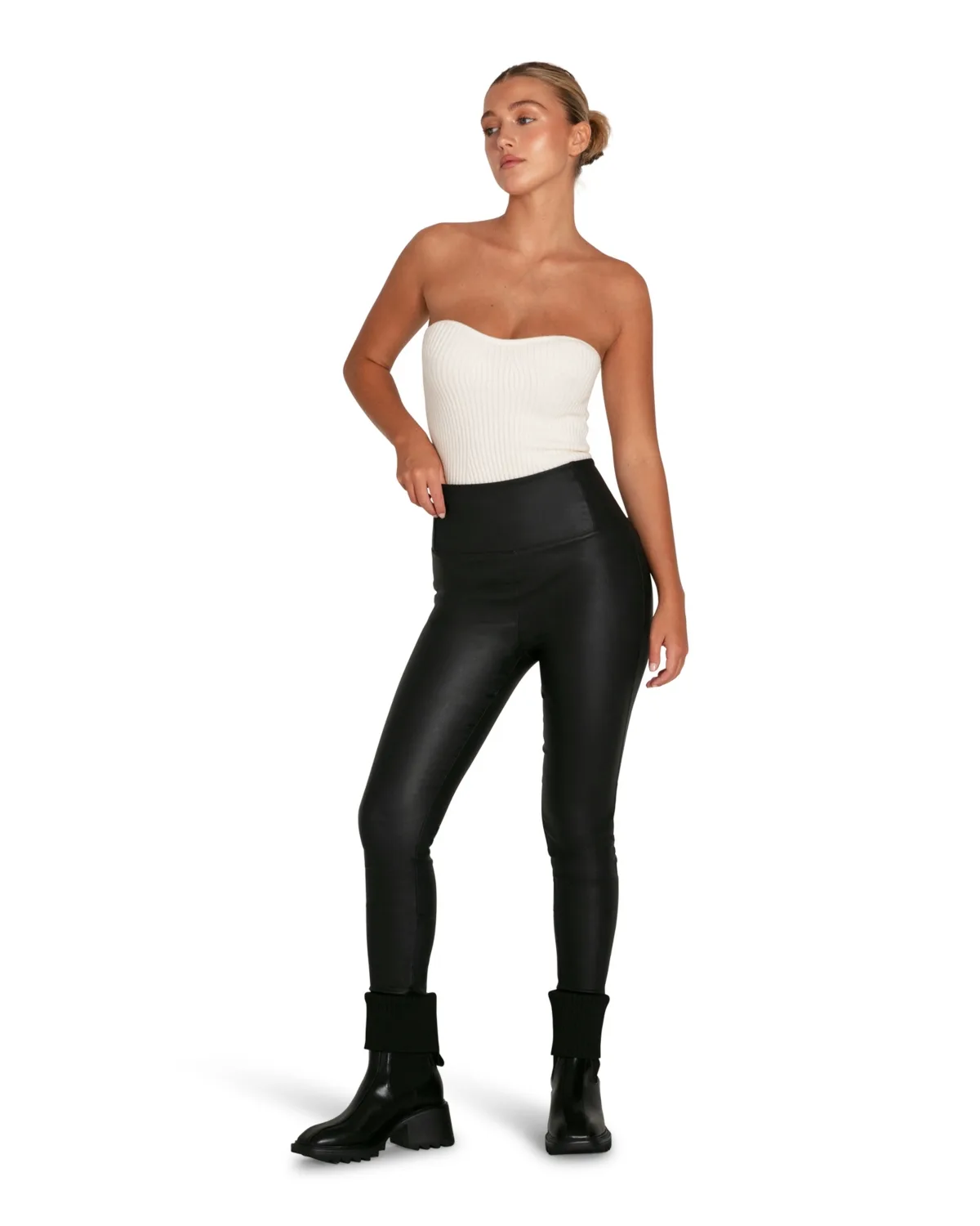 City Slicker Coated Legging by Belle & Bloom