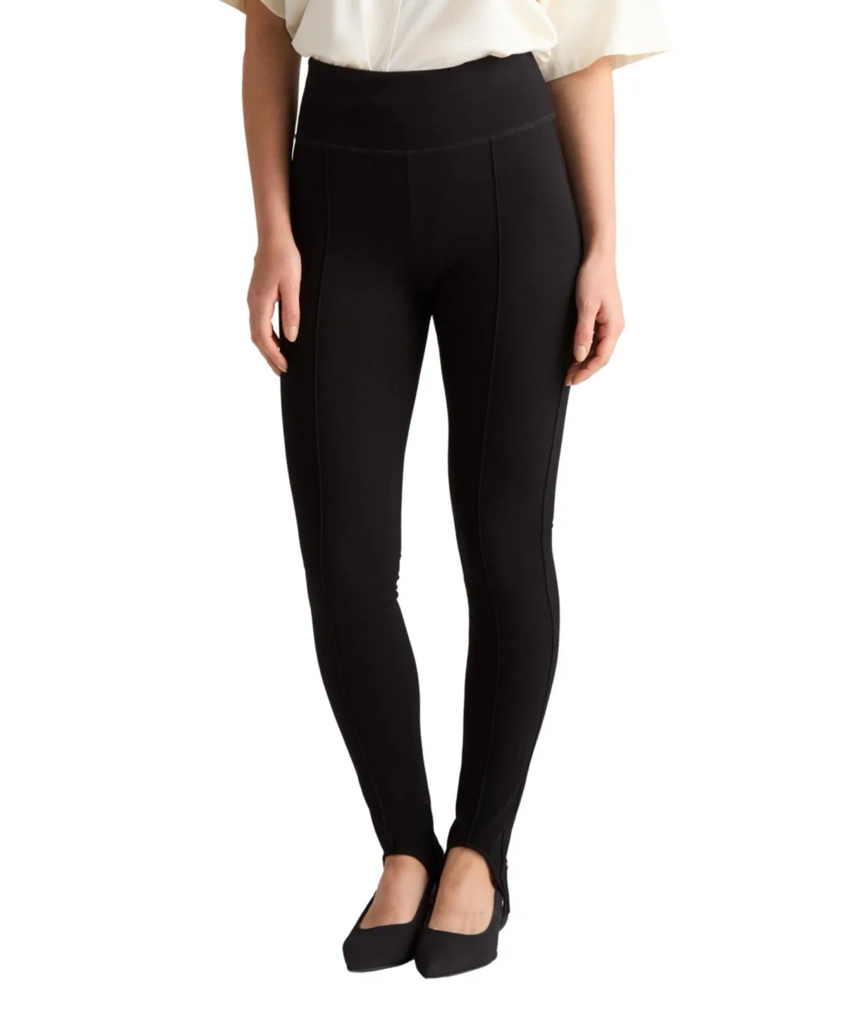 Lavinia High-Waisted Foot-Stirrup Pull-On Pants by Residus