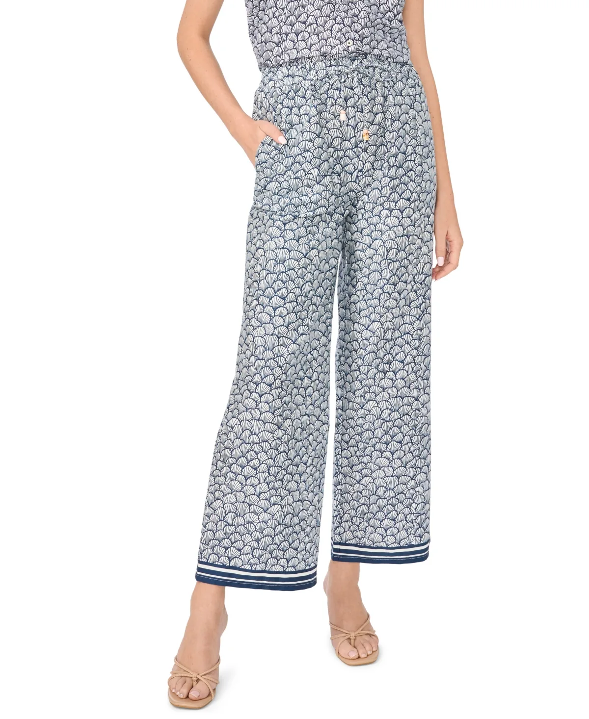Mid-Rise Pull-On Pants by Cece