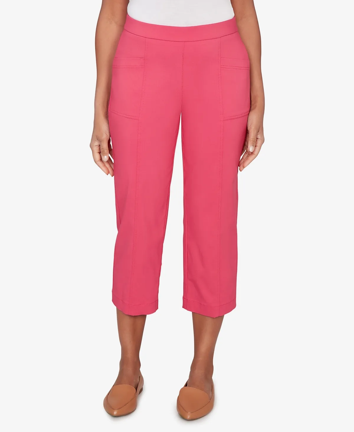 The Royal Treatment Relaxed Flat Front Patch Pocket Capri