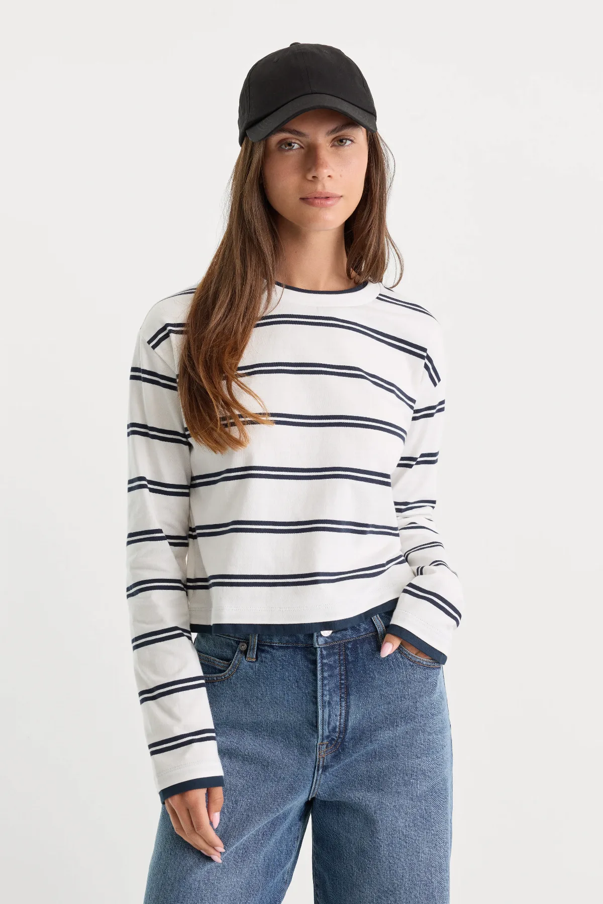 The Long Sleeve Layered Tee by Khloé Kardashian by GOOD AMERICAN