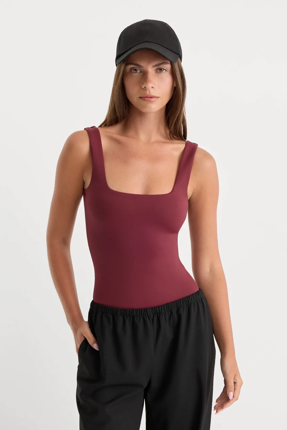 The Sculpting Modern Tank Bodysuit by Khloé Kardashian by GOOD AMERICAN