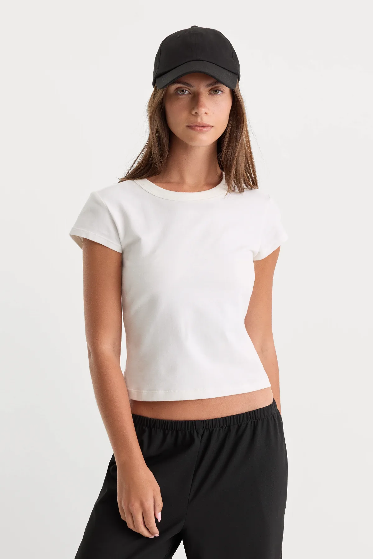 The Cap Sleeve Tee by Khloé Kardashian by GOOD AMERICAN