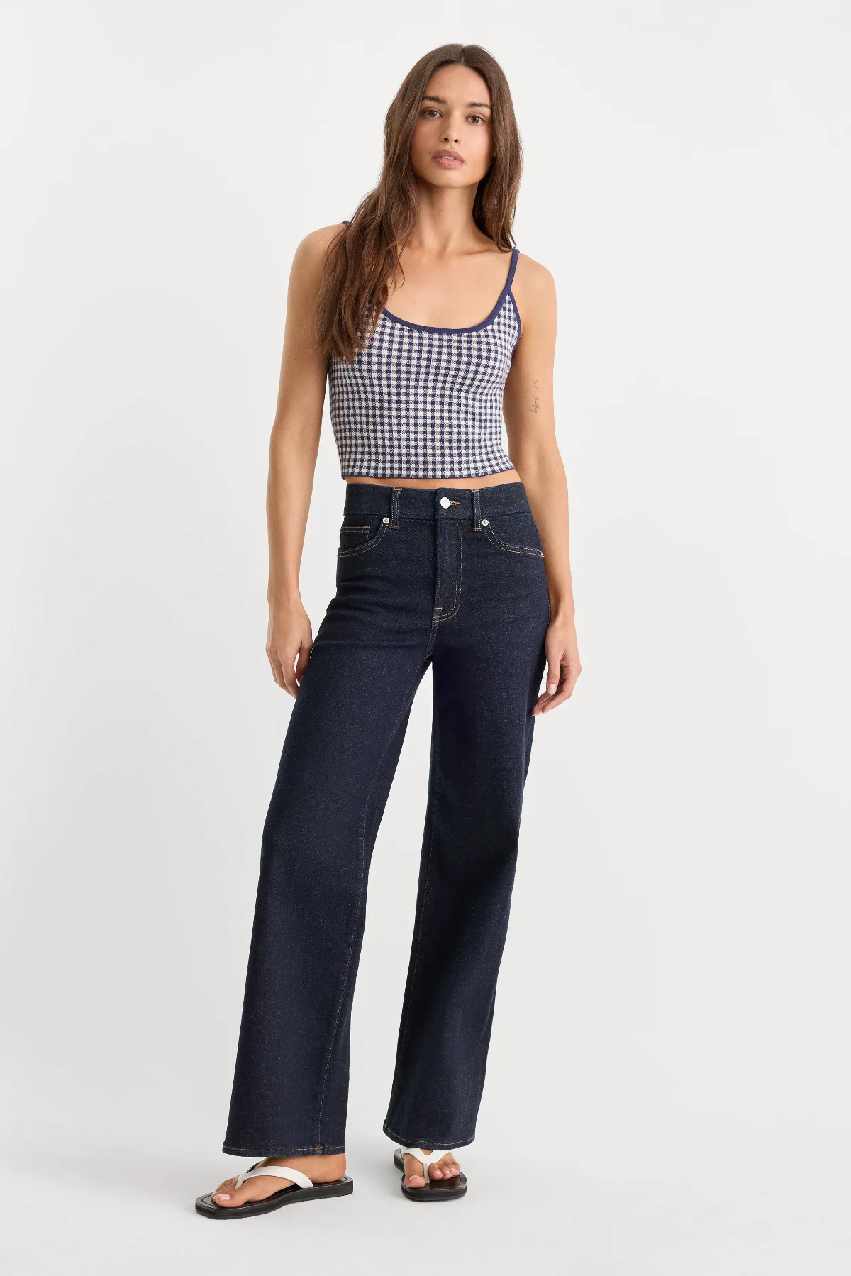 Always Fits Slim Palazzo Jeans by Khloé Kardashian by GOOD AMERICAN