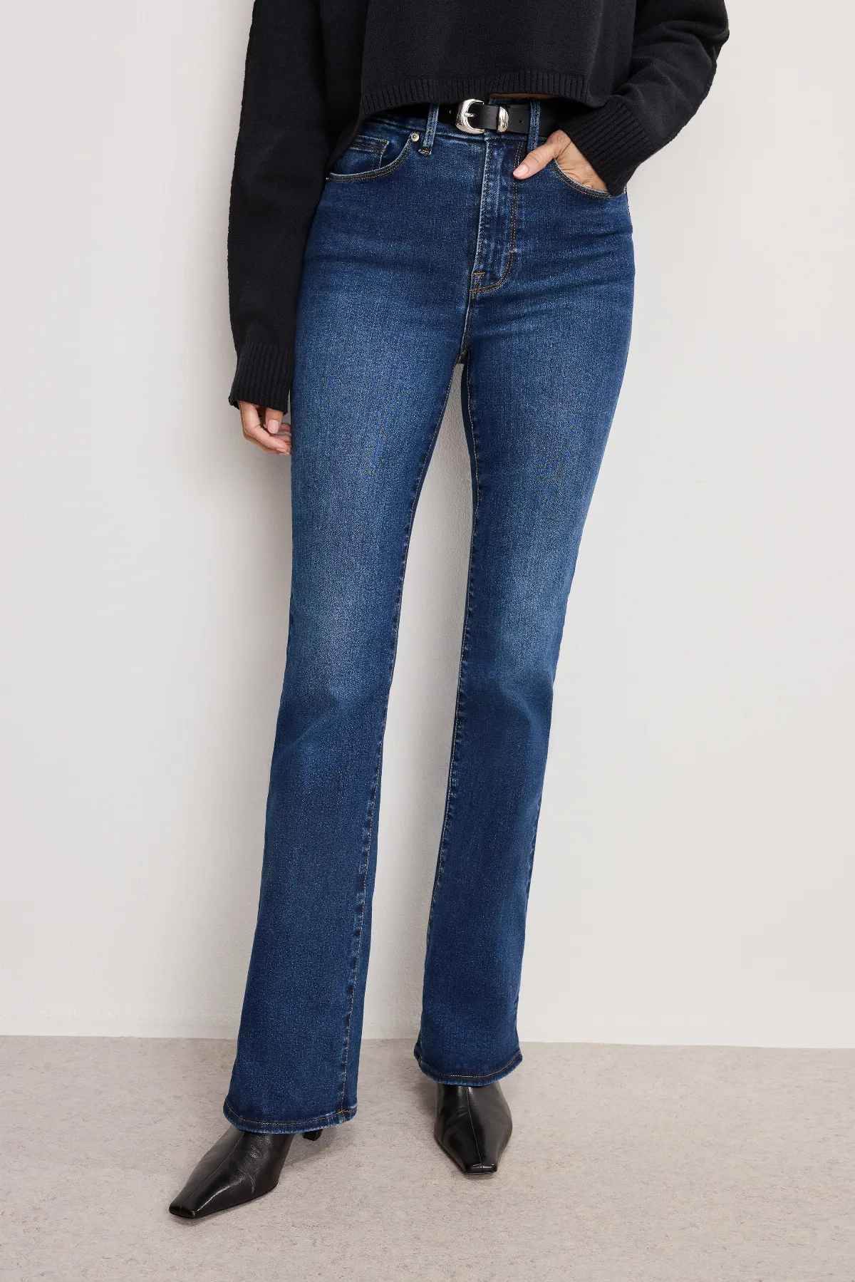 Always Fits Good Classic Bootcut Jeans Long by Khloé Kardashian by GOOD AMERICAN