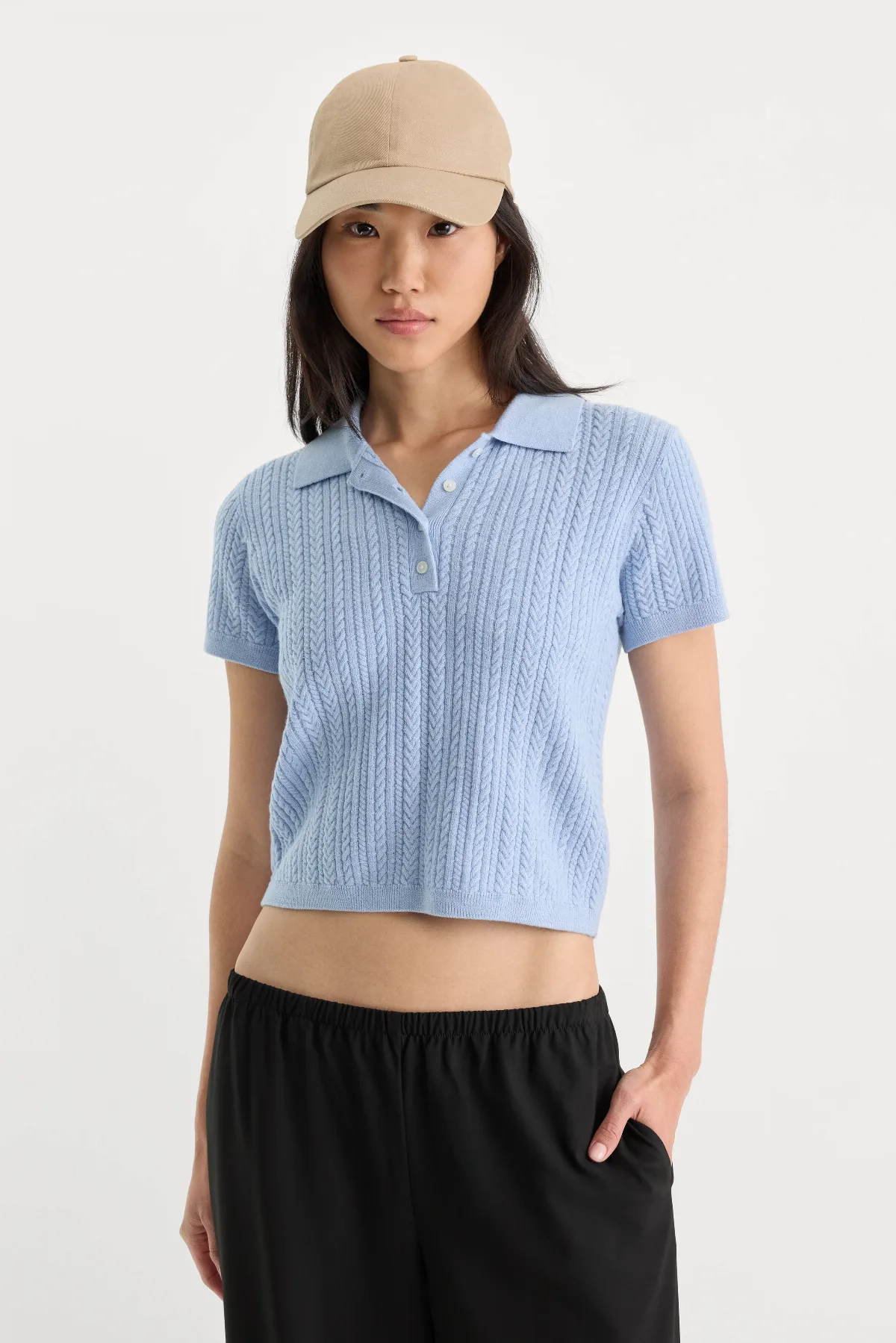 The Micro Cable Polo by Khloé Kardashian by GOOD AMERICAN