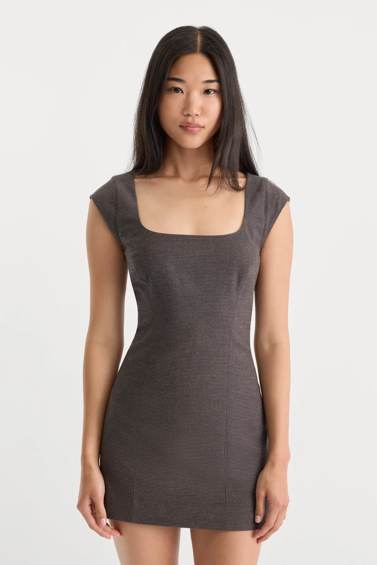 The Cap Sleeve Mini Dress by Khloé Kardashian by GOOD AMERICAN