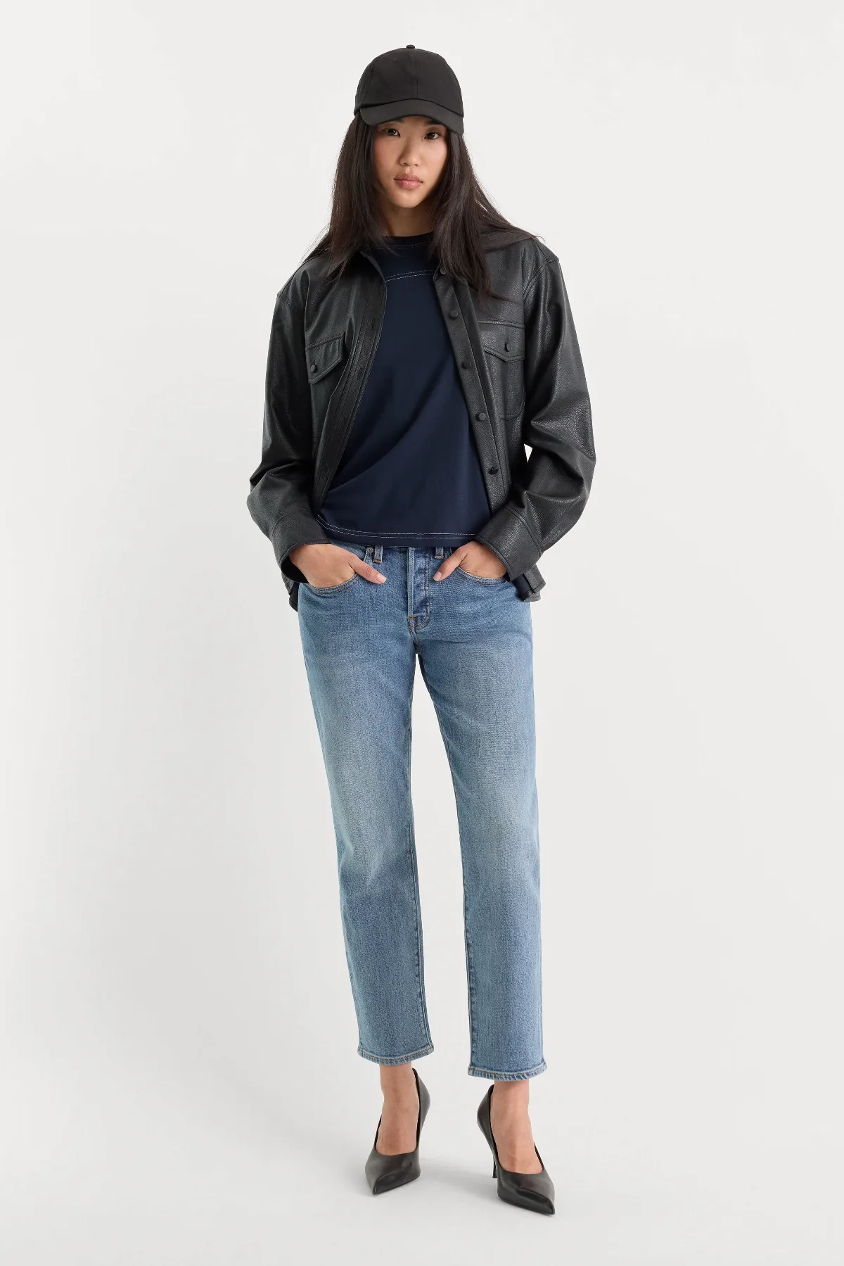Vintage Straight Ankle Jeans by Khloé Kardashian by GOOD AMERICAN