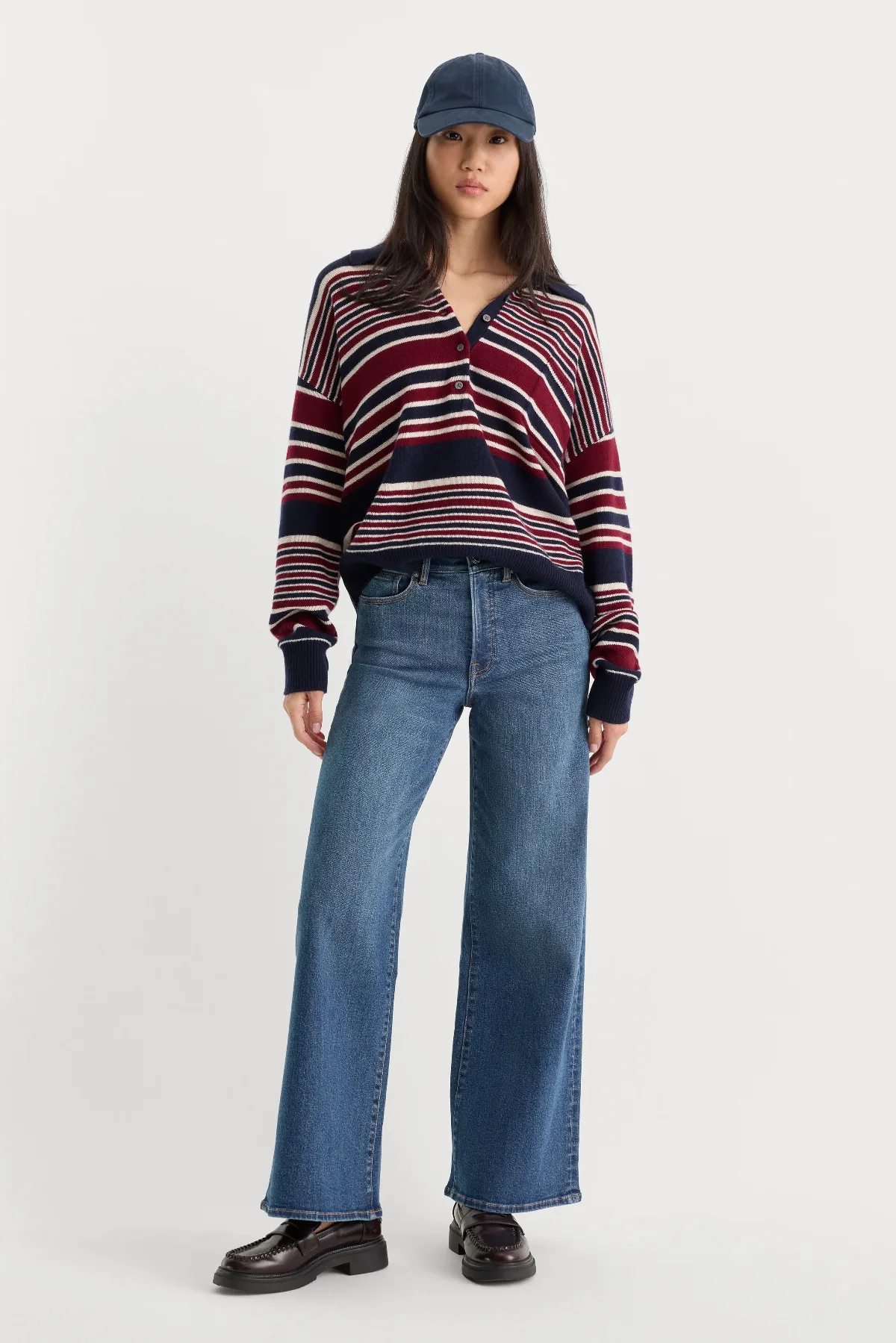 Good Waist Palazzo Ankle Jeans by GOOD AMERICAN