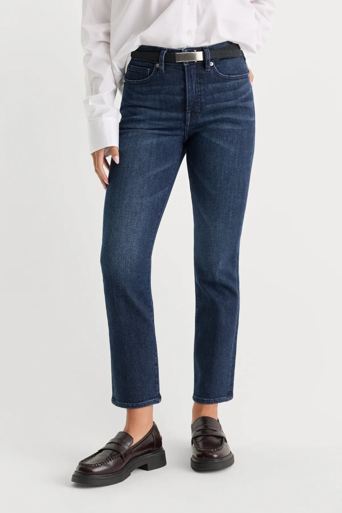Good Petite Straight Jeans by Khloé Kardashian by GOOD AMERICAN