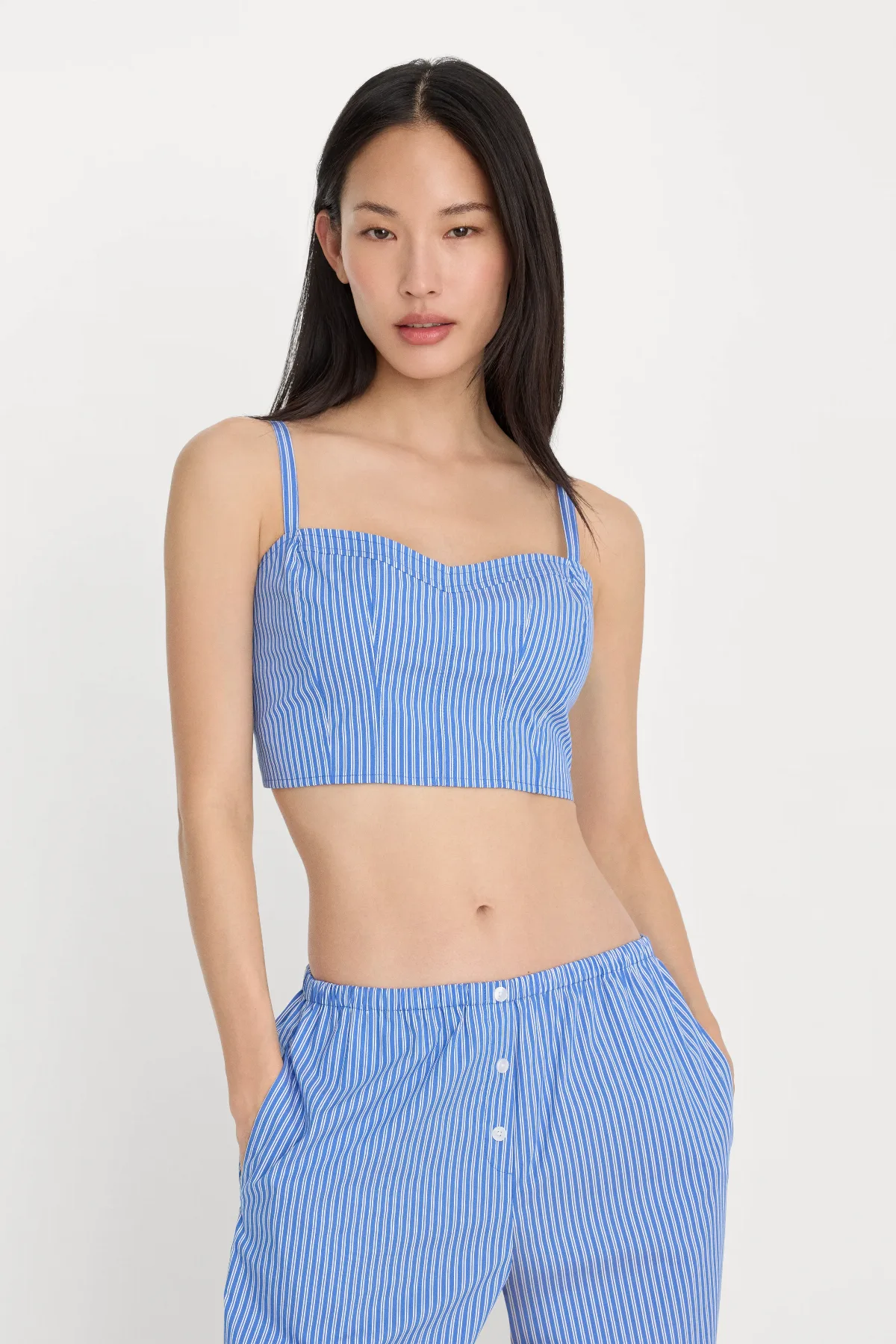 Poplin Bustier Cami Top by Khloé Kardashian