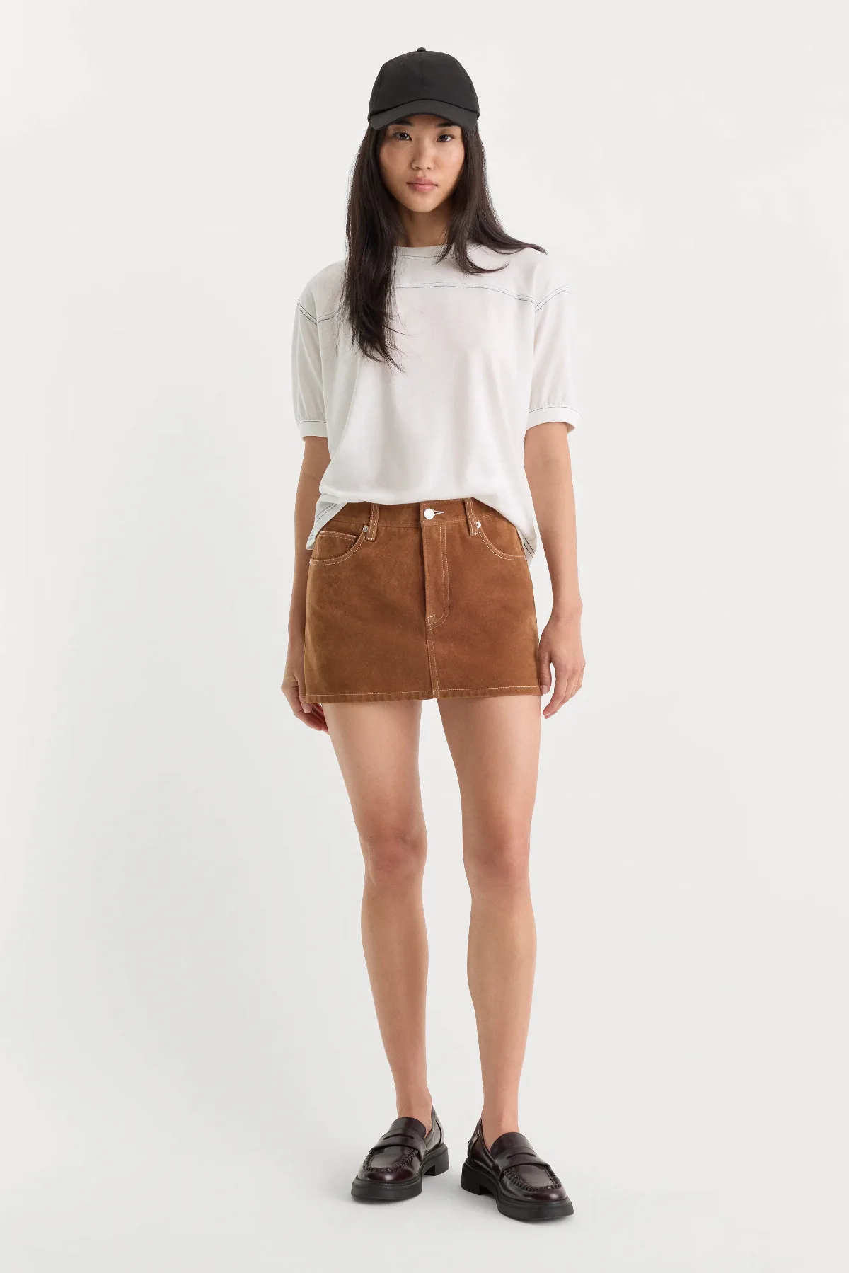 The Better Than Suede Mini Skirt by Khloé Kardashian by GOOD AMERICAN