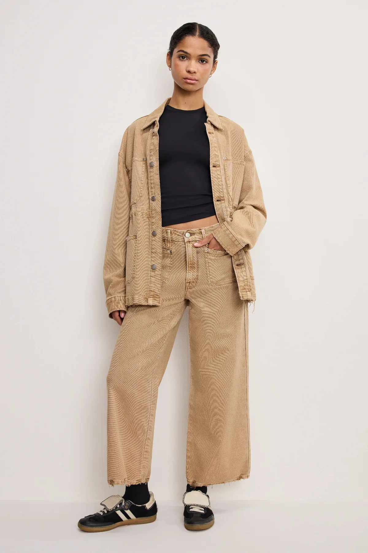 Palazzo Cropped Pants by Khloé Kardashian by GOOD AMERICAN