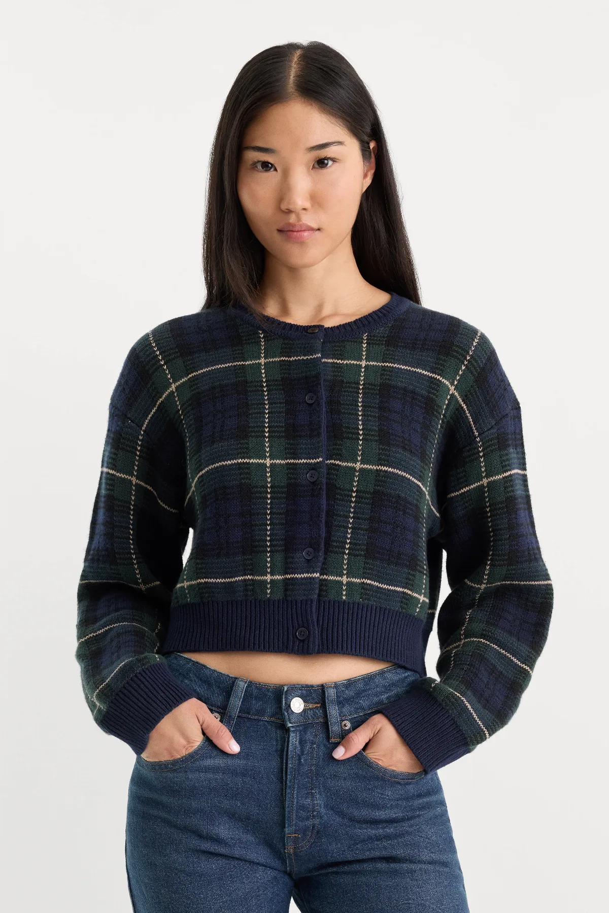 The Jacquard Cardigan by Khloé Kardashian by GOOD AMERICAN
