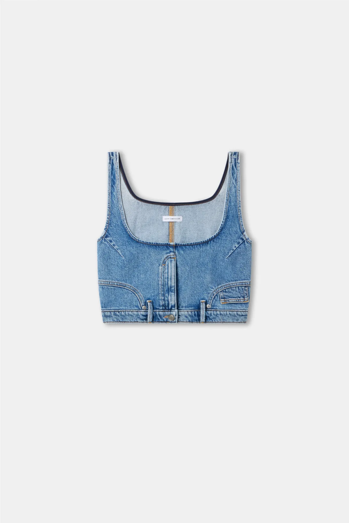 Reworked Denim Vest by Khloé Kardashian by GOOD AMERICAN