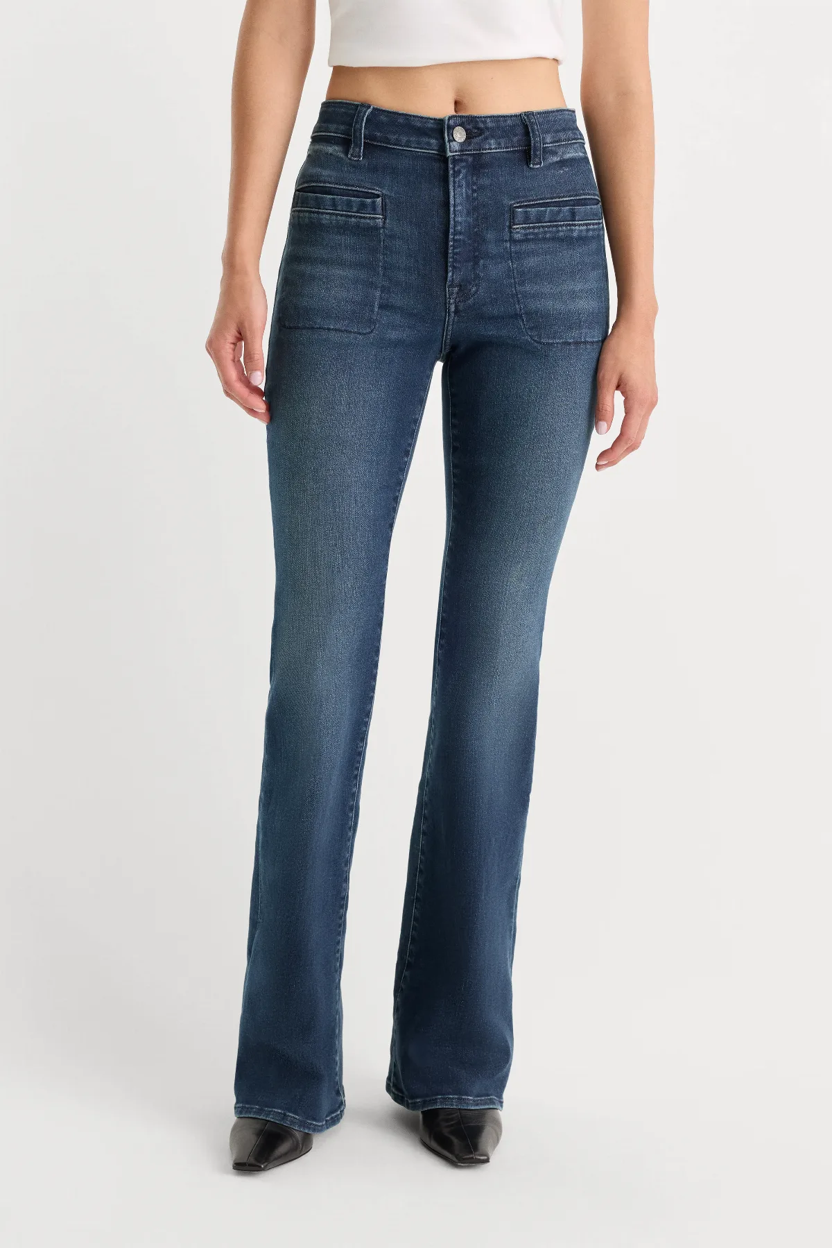 Good Petite Flare Jeans by Khloé Kardashian by GOOD AMERICAN
