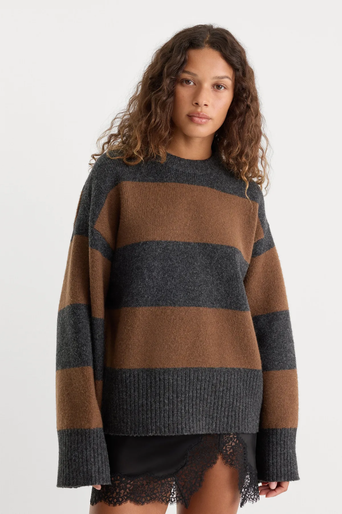 The Oversized Crew Sweater by Khloé Kardashian