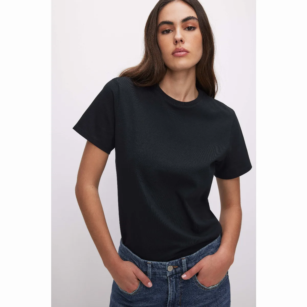 Cotton Classic T-Shirt by Khloé Kardashian by GOOD AMERICAN