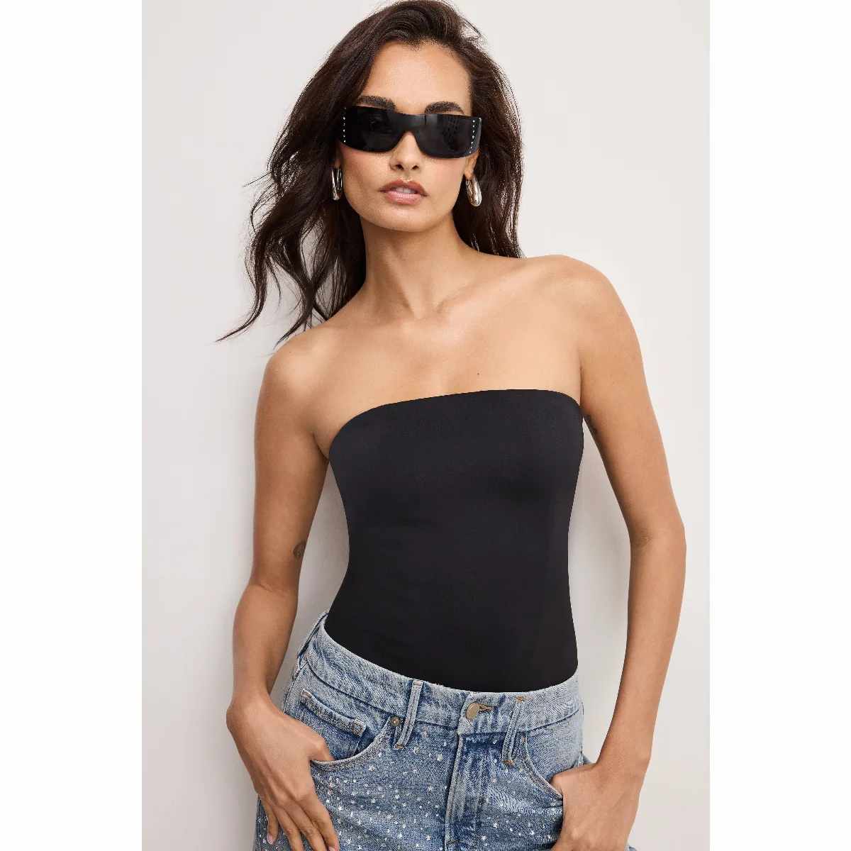 Scuba Corset Strapless Bodysuit by GOOD AMERICAN