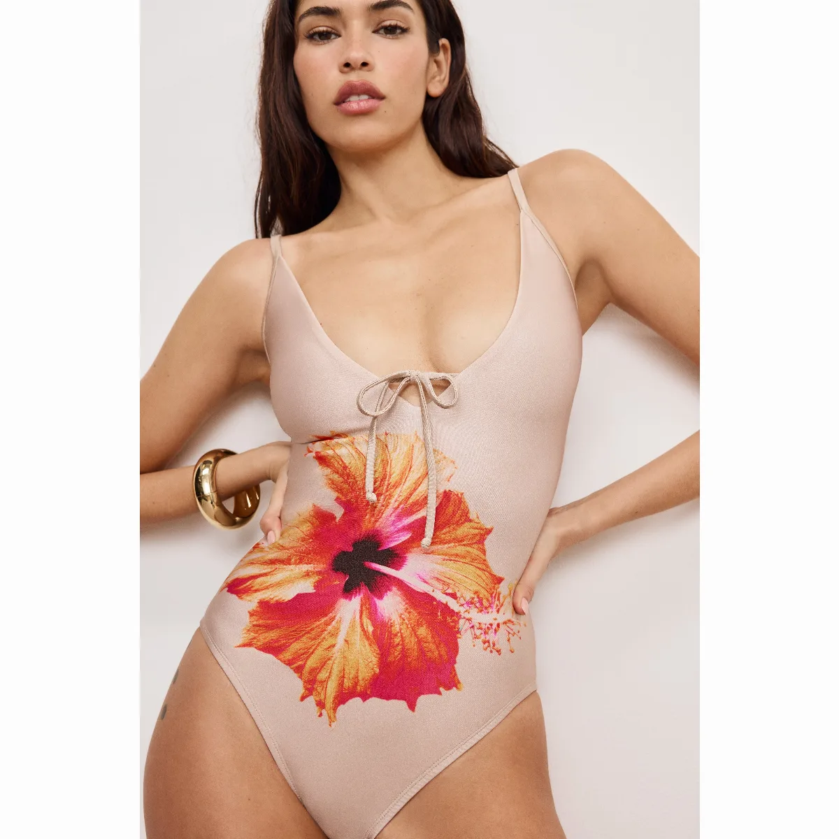 Satin Deep Dive Swimsuit by GOOD AMERICAN