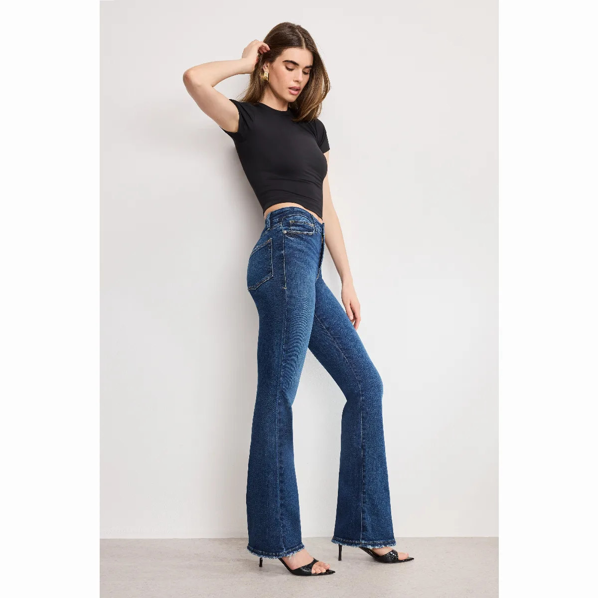 Soft Tech Good Classic Slim Bootcut Jeans by Khloé Kardashian