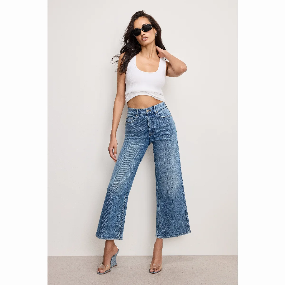 Good Skate Cropped Wide Jeans